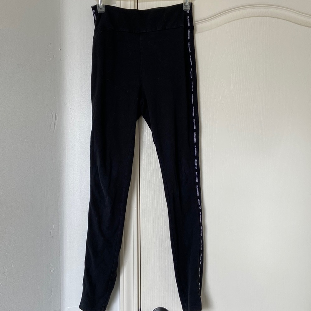 Hollister Black Plain Leggings w/Logo